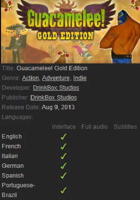 Guacamelee! Gold Edition Steam - Click Image to Close